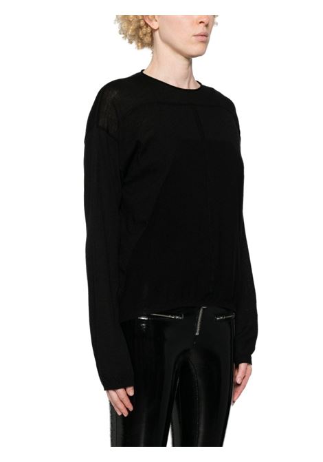 Black seam-detail jumper Rick Owens - women RICK OWENS | RP02D3612ML09